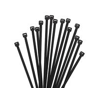 XINGO 1000 PCS Cable Zip Ties, 18lb Strength, Small Tie Wraps Self-Locking Nylon Zip Ties for Indoor and Outdoor Use (200mm x 2.5mm, Black)