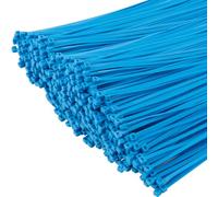 XINGO Blue Cable Ties Pack of 1000, 300mm x 4.8mm, Premium Nylon Durable Zip Ties, Self-Locking UV Resistant Nylon Plastic Wire Ties for Indoor and Outdoor