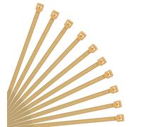 XINGO Gold Cable Ties Pack of 500, 300mm x 3.6mm,Premium Nylon Durable Zip Ties, Self-Locking UV Resistant Nylon Plastic Wire Ties for Indoor and Outdoor