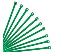 XINGO Green Cable Ties Pack of 500, 300mm x 3.6mm,Premium Nylon Durable Zip Ties, Self-Locking UV Resistant Nylon Plastic Wire Ties for Indoor and Outdoor