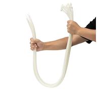 XINGO Long Cable Ties - White, 760 mm x 9 mm, 80 kg Tensile Strength, Pack of 40 UV Resistant Large Cable Ties