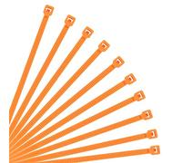 XINGO Orange Cable Ties Pack of 500, 300mm x 3.6mm,Premium Nylon Durable Zip Ties, Self-Locking UV Resistant Nylon Plastic Wire Ties for Indoor and Outdoor