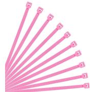 XINGO Pink Cable Ties Pack of 500, 300mm x 3.6mm,Premium Nylon Durable Zip Ties, Self-Locking UV Resistant Nylon Plastic Wire Ties for Indoor and Outdoor