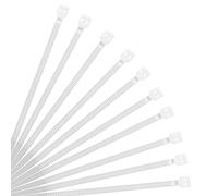 XINGO White Cable Ties Pack of 500, 300mm x 3.6mm,Premium Nylon Durable Zip Ties, Self-Locking UV Resistant Nylon Plastic Wire Ties for Indoor and Outdoor mm x 3.6mm, White