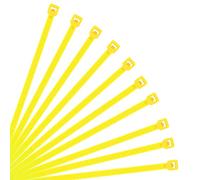 XINGO Yellow Cable Ties Pack of 500, 300mm x 3.6mm,Premium Nylon Durable Zip Ties, Self-Locking UV Resistant Nylon Plastic Wire Ties for Indoor and Outdoor