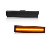 XingPuBhD Car Turn Signal Light 2PCS Smoked White/Amber LED Front Corner Side Marker Light For Bronco For F 150 For F-250 For F-350 1980 1981 1982 1983 1984 1985 1986(Smoke Lens Amber)