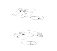 XingPuBhD Center Console Trim for BMW for X5 for G05 2021 Interior Decoration Chrome Car Styling Inner Door Handle Cover Centre Console Trim