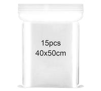 Xingrun 15PCS Resealable Clear Plastic Bags Large Ziplock Bags 40 x 50cm Sealed Bag Storage Bag Press Seal Bags Thickening and Durable Apply to Quilts Blankets Clothing Storage