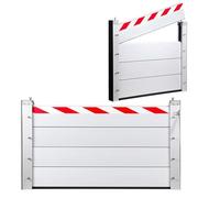 XINGSHANG Flood Barrier Aluminum Home Flood Exterior Flood Outdoor Removable Panels Reusable for Basement Entrance Gates Garage Door and Home(H 80cm(2.6ft),L 200cm(6.6ft))