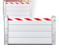 XINGSHANG Flood Barriers for Home Exterior Doors,Reusable Heavy Duty Water Barriers for Flooding,Detachable Aluminum Flood Protection for Garage Door/Basement/Outside(H 60cm(2.0ft),L 100cm(3.3ft))