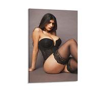 XINGSHANG Mia Khalifa Canvas Prints Poster Artworks Picture Print Poster Wall Art Painting Canvas Decor Home Posters 16x24inch(40x60cm)