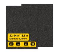 Xingsiyue 2 Pack Universal Cooker Hood Premium Carbon Filter (57x47cm) Cut to Size Active and Flame Resistant, Filtering Grease and Purifying Air in Kitchen Extractor Cooker Hoods, Easy to Install