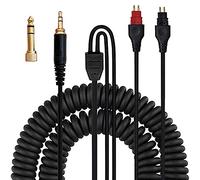 Xingsiyue Replacement Coiled Cable Compatible with Sennheiser HD650 HD600 HD660s HD580 Headphone - Extension to 5M Cord with 6.35MM Adapter