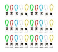 XINGSUI 30 Pcs Tea Towel Clip,Cloth Hanging Clips,Metal Clip with Hooks,for Hanging Beach Towel,Bath Towel(5 Color)