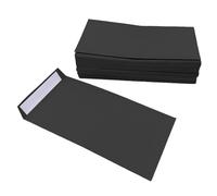 XINGSUI 60pcs 7.5×16cm Self Seal Envelopes,Coin Envelopes,Self-Adhesive Mini Kraft Paper Coin,for Wages,Coins, Beads or Stamps(Black)
