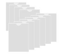 XINGSUI A5 Self Adhesive Clear Index Card Pockets-10 Pcs 14.8x21cm Waterproof Plastic Card Sleeves,Clear Card Holder,for Organizing and Protecting Your Index Cards(Vertical Version)