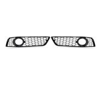 XINGWANGDYSI For A3 8P 2009 2010 2011 2012 8P0807682D With The Fog Light Hole Car Front Bumper Fog Light Lamp Grille Honeycomb Gloss Black Fog Light Grille Covers