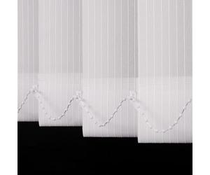 XINGWANGG Blackout Vertical Blinds White,65% Light Filtering Fabric Slat Curtains,Privacy Control Slats Vertical Window Shades,for Office Balcony Patio,Custom,Width X Height (90cm x 110cm)
