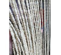 XINGWANGG Natural Wood Beaded Curtains for Doorways,Room Divider String Curtains,for Door Living Room Bedroom Hallway Window Hanging Decoration,Width x Height (Wood,90cm x 150cm(46 Strands)