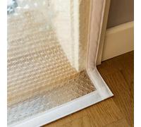 XINGWANGG Thermal Insulated Window Cover Curtain,Weatherproofing Window Insulation Kits,Translucent Bubble Winter Keep Warm Draperies,Cold Protection Windproof,Custom (125cm x 130cm)