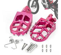 XINGWU Dirt Bike Foot Pegs for Surron Light Bee X/S E-Ride Pro SS/SR/S Talaria MX3 MX4 Talaria XXX Segway X160/X260 CRF150F 230F 250F Electric Dirt Bike Foot Peg Rests (Pink)