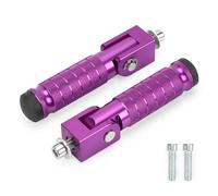 XINGWU M8 Motorcycle Foot Pegs 90 Degree Foldable Bike Pegs CNC Anti-Skid Universal for Super 73 Yamaha Honda Suzuki Aprilia Electric Car Motorbike Scooter Mini Bike Ebike Dirt Bike Go Kart (Purple)