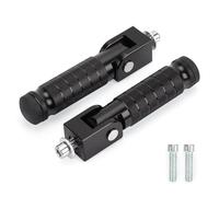 XINGWU M8 Motorcycle Foot Pegs 90 Degree Foldable Bike Pegs CNC Anti-Skid Universal for Super 73 Yamaha Honda Suzuki Aprilia Electric Car Motorbike Scooter Mini Bike Ebike Dirt Bike Go Kart (Black)