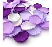 XINGXIA 400Pcs Rose Petals for Wedding Decor Lavender Purple Silk Petals Flower Girl Scatter Petals for Aisle Table Centerpieces Reception, Bridal Shower Proposal Party Romantic Night