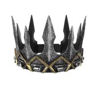 XINGYAOGJ Halloween Crow Crown Medieval Gothic Retro Crown Headband Evil Queen Headpiece Punk Headwear for Cosplay Party