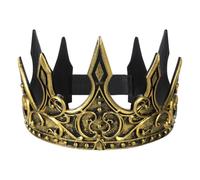 XINGYAOGJ Halloween Crow Crown Medieval Gothic Retro Crown Headband Evil Queen Headpiece Punk Headwear for Cosplay Party