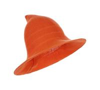 XINGYAOGJ Halloween Knitted Witch Hat Wide Brim Wizard Cap Solid Color Pointed Cap Cosplay Fancy Dress Prop