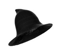 XINGYAOGJ Halloween Knitted Witch Hat Wide Brim Wizard Cap Solid Color Pointed Cap Cosplay Fancy Dress Prop