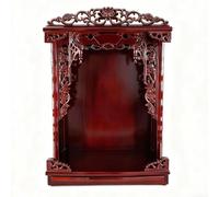 XINGYAOSM Household Shrine Meditation Table Wall-mounted Wooden Buddhist altar, Guan Gong And Guanyin Pooja Statue Display Cabinet, with a Drawer for Pooja And Incense Offerings(Rosewood,80cm/31.4in)