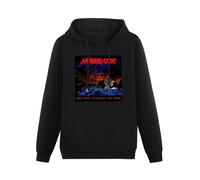 XINGYUE STAR Annihilator Set The World On Fire Hoody Unisex Ptinted Hoodies Long Sleeve Men's Hooded with Pocket Black L