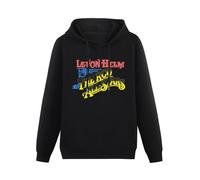 XINGYUE STAR Levon Helm & The Rco All-Stars Hoody Unisex Ptinted Hoodies Long Sleeve Men's Hooded with Pocket Black XXL