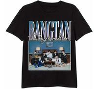XINGYUE STAR Men's BTS 'Be' Vintage T-Shirt Black XXXL