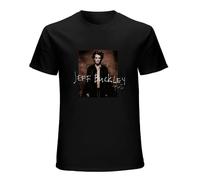 XINGYUE STAR Men's Jeff Buckley You and I Personalized 100% Cotton Short Sleeve T-Shirt Black S