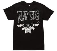 XINGYUE STAR Men's Oils Danzig Skull Logo T Shirt Black S