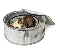 XingYunEr Leakproof Pedal Cat Litter Box, Prevent Cat Litter from Spilling Out, Original Design, Keep the Floor Clean, Foldable Travel Litter Box with Zipped Lid, No Leakage, Easy to Carry