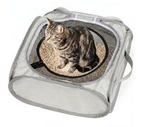 XingYunEr Leakproof Pedal Cat Litter Box, Prevent Cat Litter from Spilling Out, Original Design, Keep the Floor Clean, Foldable Travel Litter Box with Zipped Lid, No Leakage, Easy to Carry