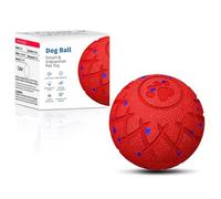 XINGZUAN Interactive Dog Ball, Automatic Moving, Bouncing and Rotating, Silent Foam Material, IP54 Waterproof Rating, Smart Active Rolling, Stimulation Toys for Medium and to Keep Them Busy (Red)