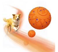 XINGZUAN Smart Interactive Dog Toy, Automatic Moving, Bouncing and Stimulation, Silent Foam Material, IP54 Waterproof Rating, Active Rolling,Dog Ball for Medium and Large Dogs,Dog Birthday (Orange)
