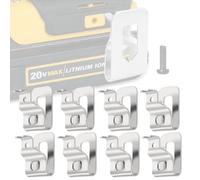 XINHAITC 8 Pack Belt Clips for Dewalt Replacement Belt Hook Clip Stainless Steel Drill Tool Kit Connect Holders Waist Buckle Installation Hanger Accessories Fit for 20V Power Tools