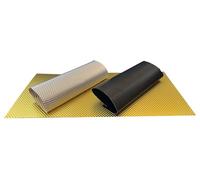 Xinhan Embossed Aluminium Heat Insulation Sheet Fit Fire Walls,Under Hoods,Transmission Tunnels,Floor Pans,Fuel Cells,and Exterior Under Vehicle Locations (Black, 24" x 24" - 4 sq.ft)