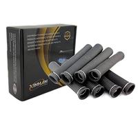 Xinhan Spark Plug Protect Boot Heat Shield Thermal Protection Insulator Titanium/Black/Blue/Red/White Pack of 8 (Black)