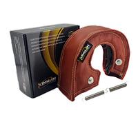 Xinhan T25 T3 T4 T6 Turbocharger Fiberglass Turbo Shield Turbo Blanket High Temperature with 2 springs fastener (Red, T25)