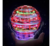 XINHOME Flying Ball Orb Toys Hover Soaring Flying Toy Globe Shape Magic Boomerang Spinner Hand Controller Mini Drone for Kids Adults Outdoor Indoor (Red)