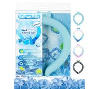 XINHOME Neck Cooling Tube,Ice Pack Wrap Gel Reusable Wearable Ring Cooler Personal Air Conditioner for Summer Heat and Outdoor Activities Hot Flashes Freezer Cooling Starts Below 18℃