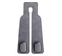 XINHONGJIMAOYI 2 Pcs Car Seat Hooks for Headrest for VW Touran 2 (II) 5T I 2015-2024 Leather Car Seat Back Storage Hooks,Double Hook Purse Hook Car Bag Hook,Grey