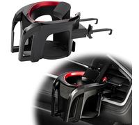 XINHONGJIMAOYI Car Cup Holder for Air Vent for MG Astor | ab 2021, Adjustable Car Cup Holder Bottle Holder Car Air Vent Mount Car Cup Holder Expander,Red